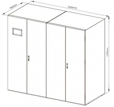 Прецизионный шкафной кондиционер UNISPLIT PRCO-A-C-110-D (двойное охлаждение)